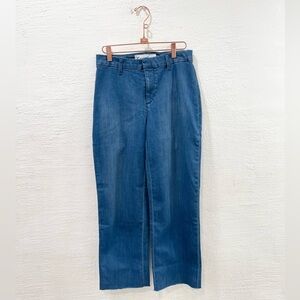 Frank Eileen Kinsale Italian Denim High Rise Crop Pants